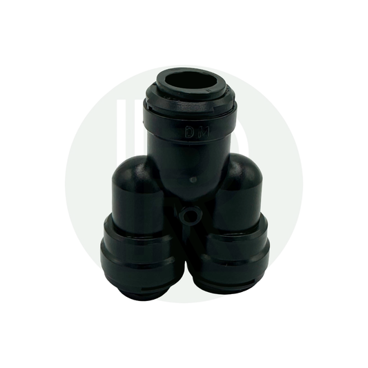 12mm Pushfit Inline Y Piece Connector