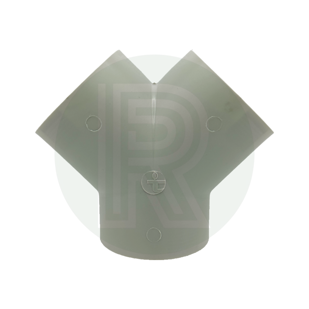 65mm Y piece showing airflow split design