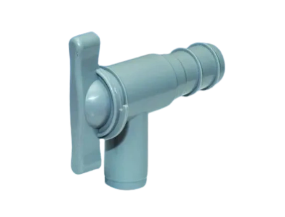 28.5mm Waste Water Drainage Tap/Outlet Grey