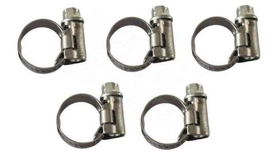 Stainless Steel Hose Clip - 8 to 16mm (Pack of 5)