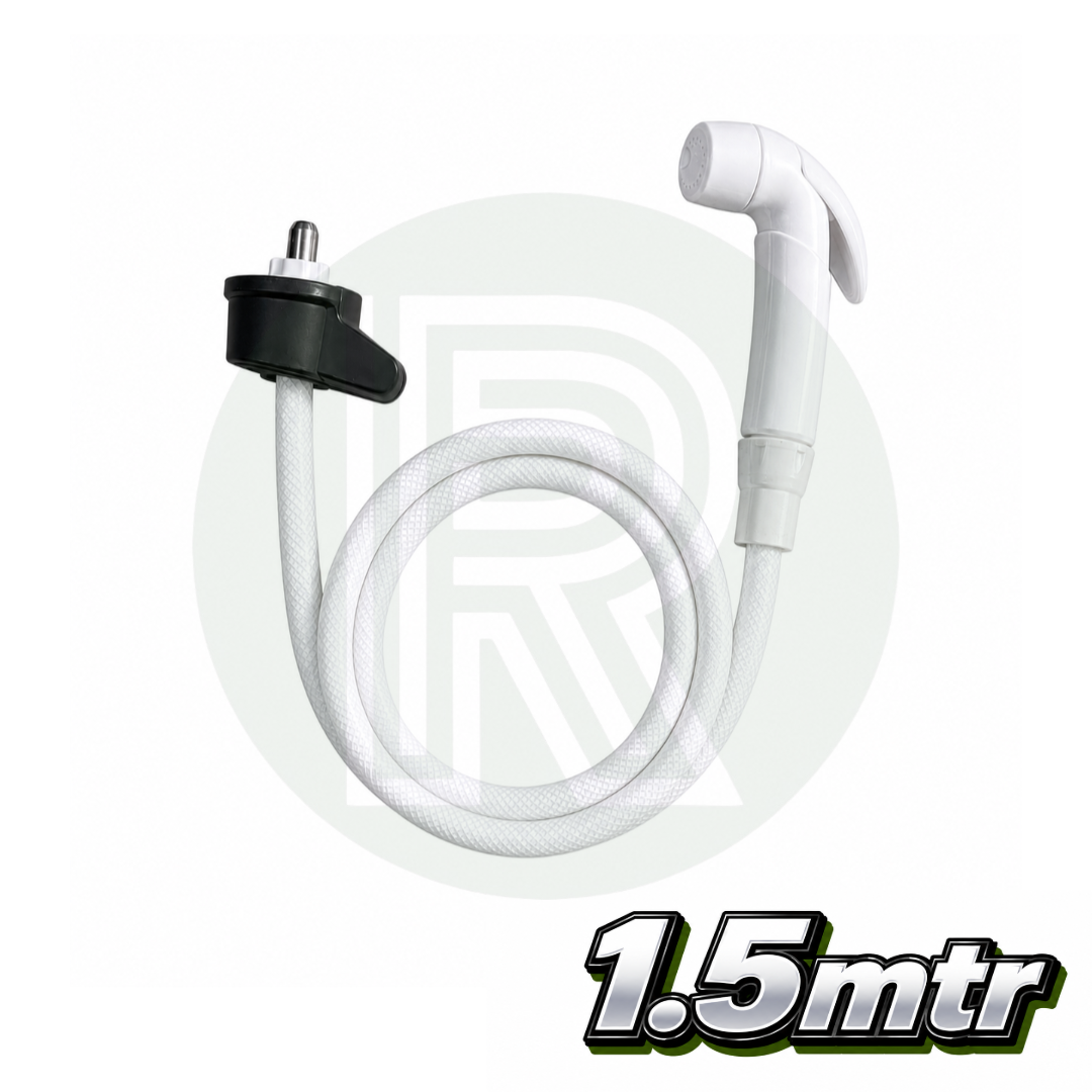 Bullfinch external shower head and 1.5mtr hose for caravan, campervan and motorhome exterior shower point
