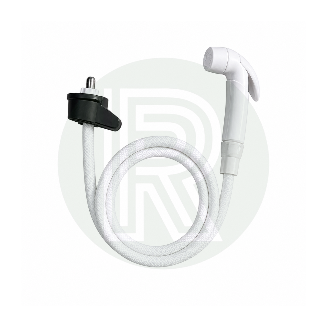 Bullfinch external shower hose with trigger spray handset and connector