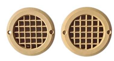 2 x Floor/Wall Vents Motorhome/Caravan/Campervan - Beige