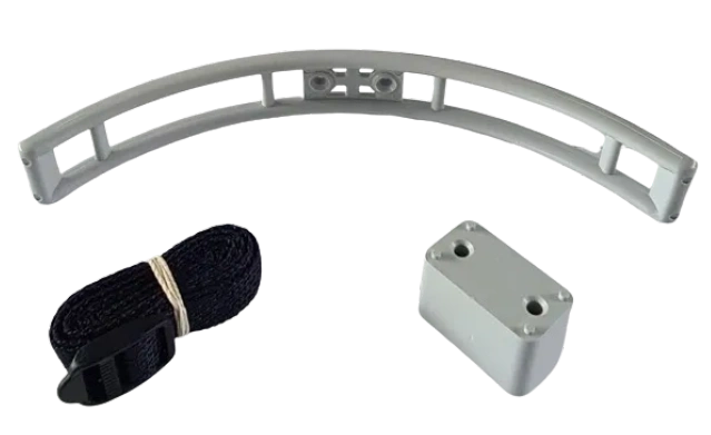 Gas Bottle Wall Bracket/Spacer/Securing Strap - Grey