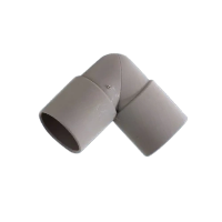 28mm Equal Elbow Push Fit Grey Waste Pipe Connector