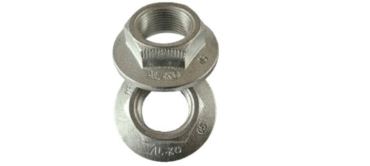 1 x Pair of Genuine ALKO 32mm (M24) ONE SHOT Flanged Hub Nuts for 1637/2051 Drums