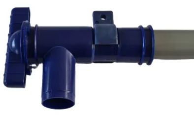 28mm Drainage / Drain Tap (With Brackets) Blue - Fresh Water