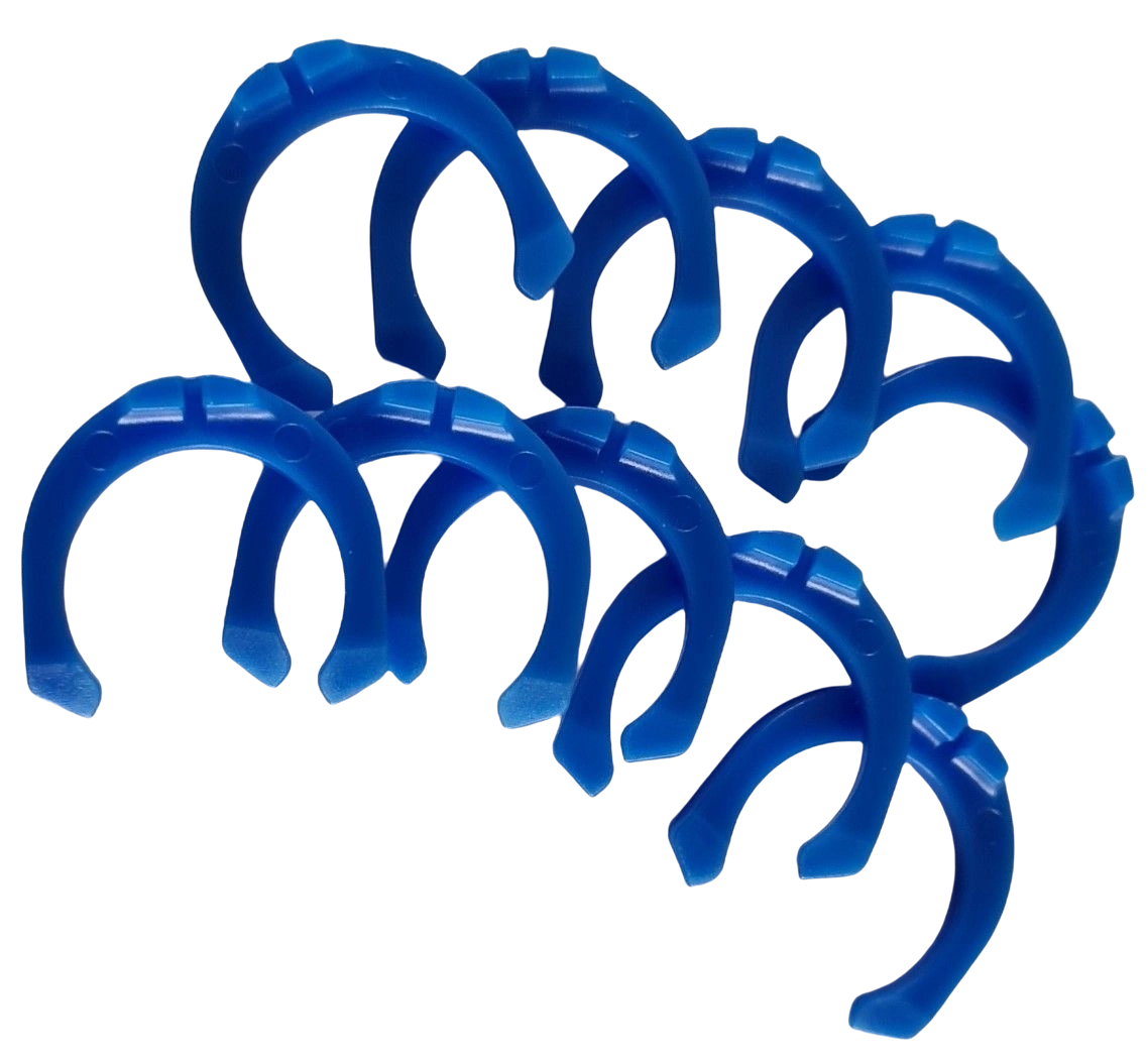 10 x John Guest 12mm Blue Locking Clips (Cold Water)