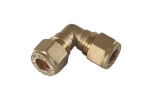 8mm Copper To Copper Gas Connector Compression Elbow