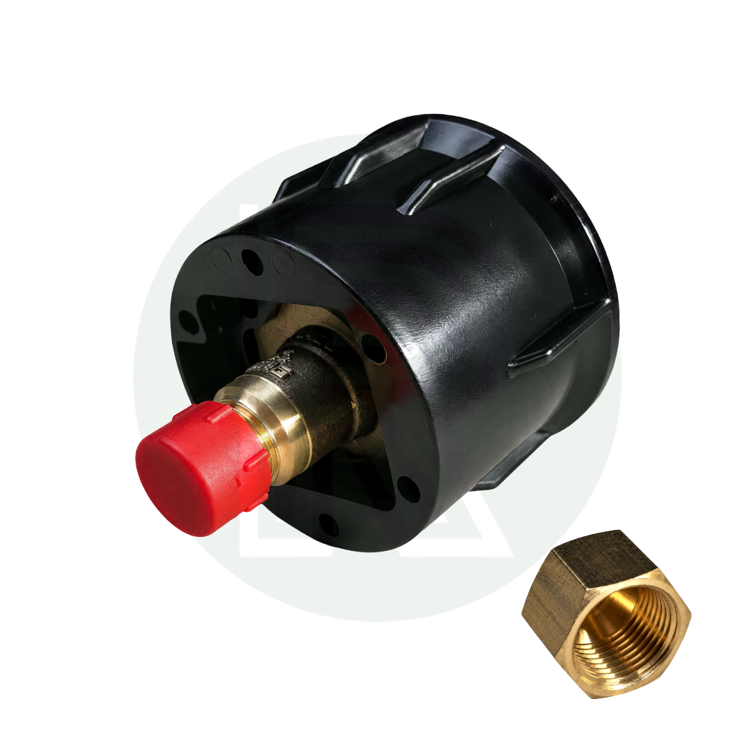 Gaslow transfer kit black external LPG filler with brass adaptor