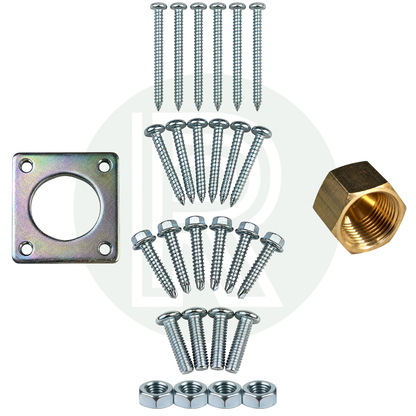 Gaslow transfer kit with external LPG filler and installation components