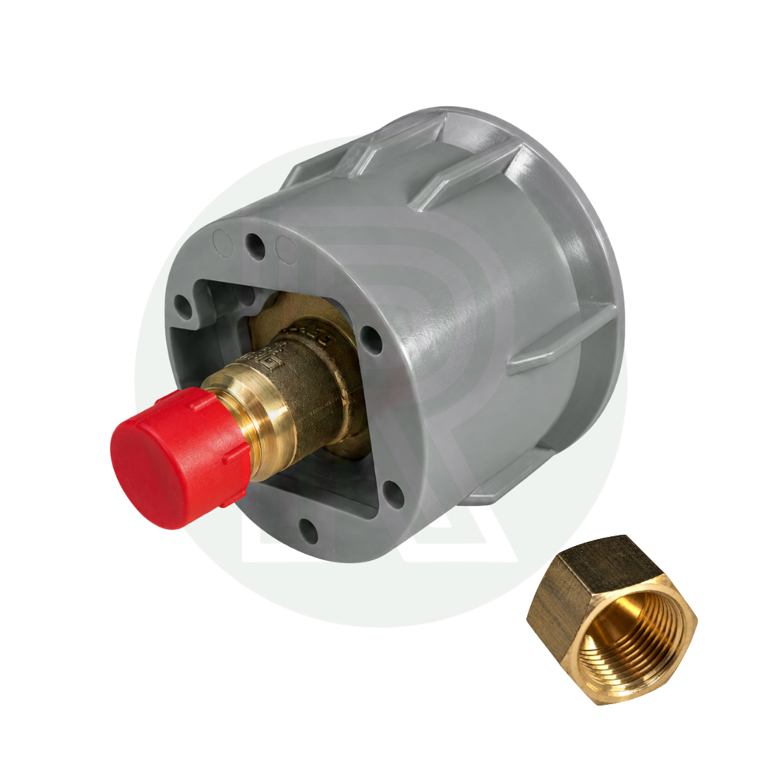 Gaslow transfer kit grey external LPG filler with brass adaptor