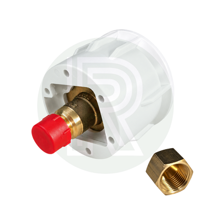 Gaslow transfer kit white external LPG filler with brass adaptor