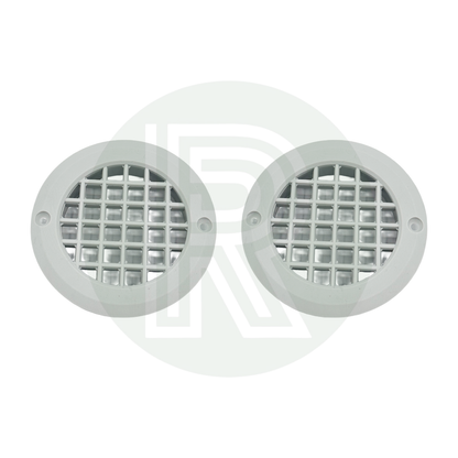 Grey floor and wall vents pack of 2 for motorhome caravan campervan and marine ventilation systems