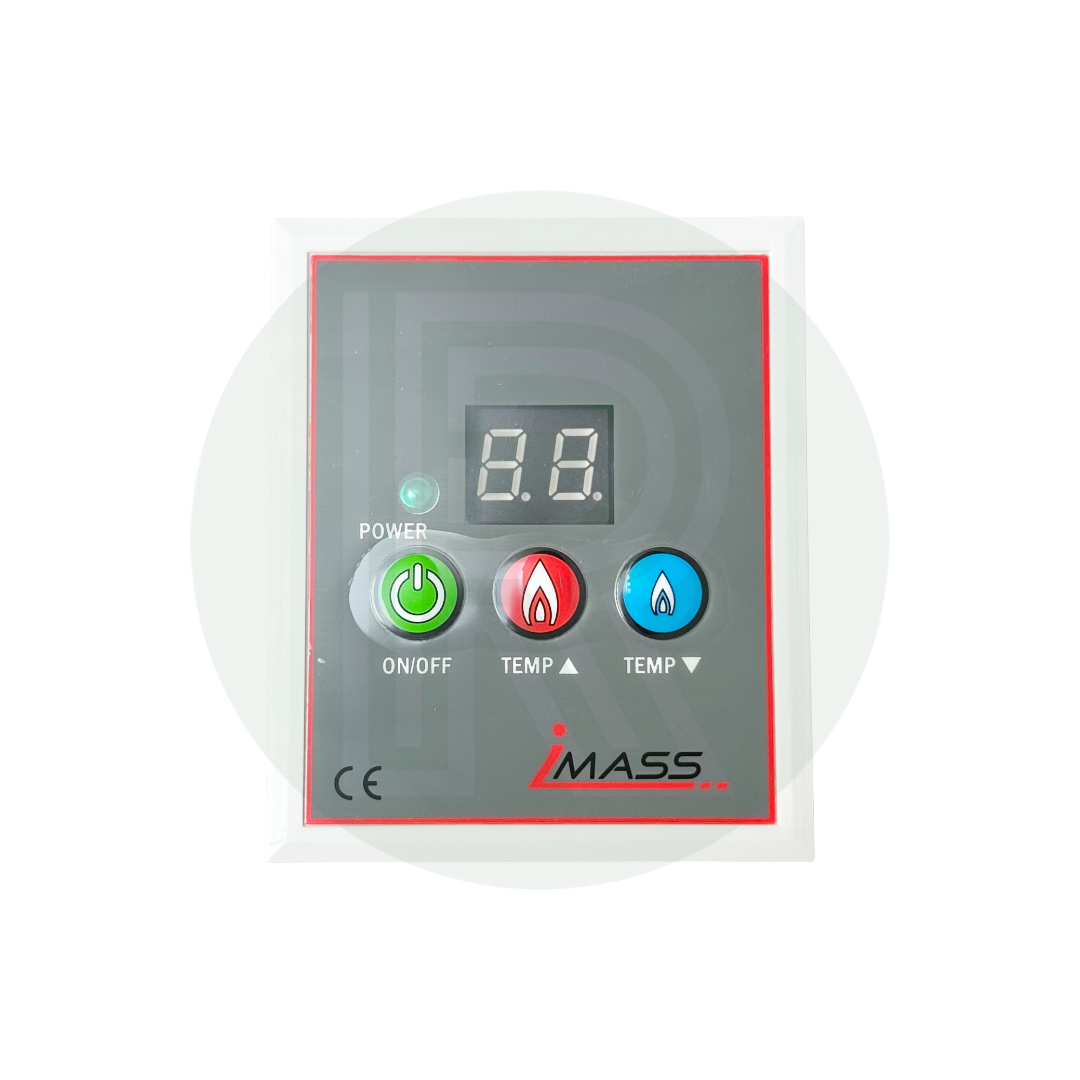 Digital remote control panel for adjusting water temperature on tankless LPG heater