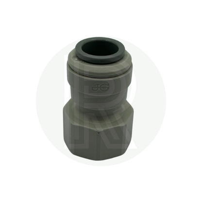 Front view of John Guest Speedfit 12mm female to 1/2 inch BSPP female adaptor