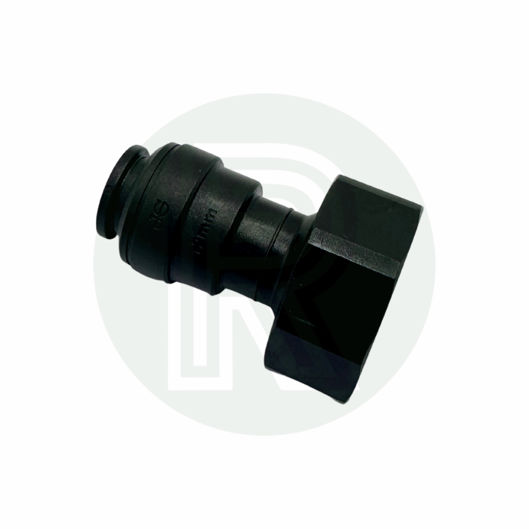John Guest Speedfit 12mm female to 3/4 inch BSPP female adaptor black push fit plumbing fitting
