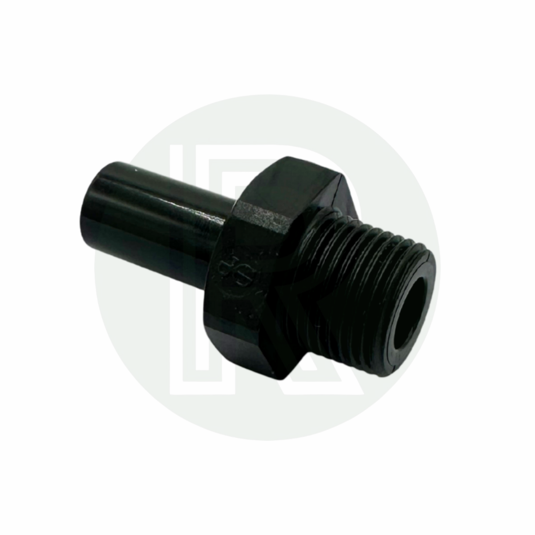 John Guest Speedfit 12mm male stem to 3/8 inch BSPP male adaptor for caravan motorhome campervan and boat water systems