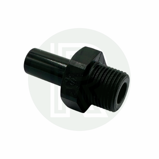 John Guest Speedfit 12mm male stem to 3/8 inch BSPP male adaptor for caravan motorhome campervan and boat water systems