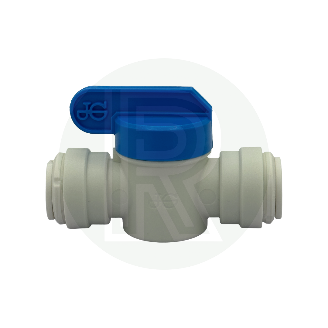 Front view of John Guest Speedfit 12mm shut off isolation valve