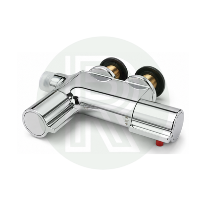 Mini chrome shower mixer valve for caravan, motorhome and campervan showers