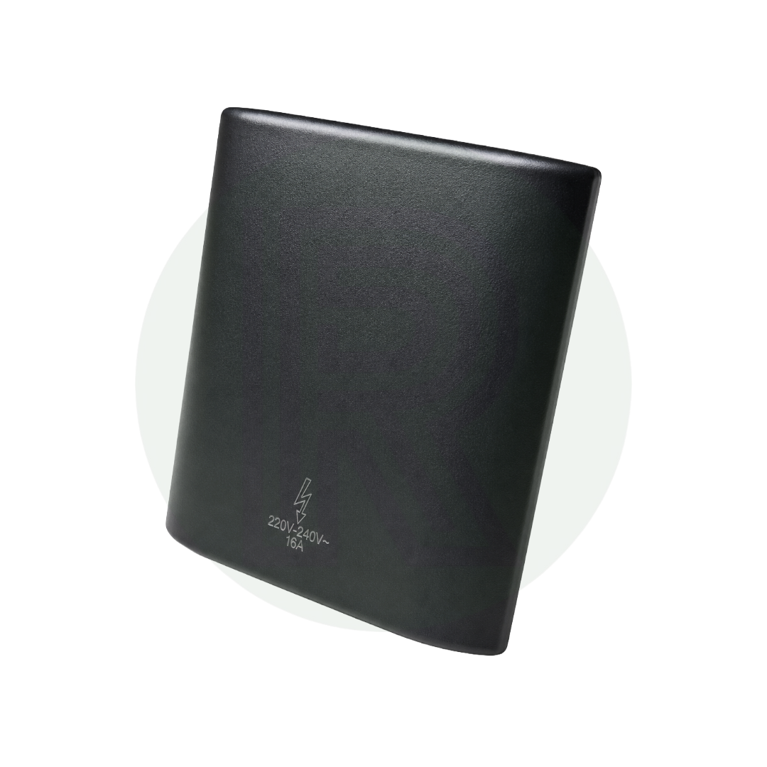 Black magnetic flap cover for PLS Element External 240V Mains Inlet