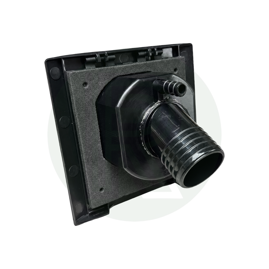 Rear view of PLS Element External Water Inlet showing hose connection