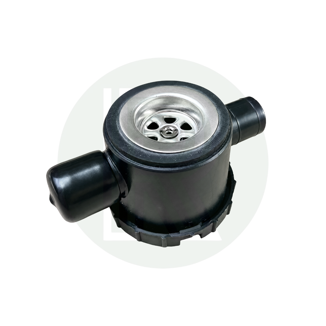 Reich sink waste syphon trap easy access with removable strainer removed showing 33mm waste body