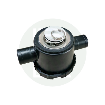 Reich 33mm sink waste syphon trap with removable plug and 25mm inline outlet for caravan sink waste systems