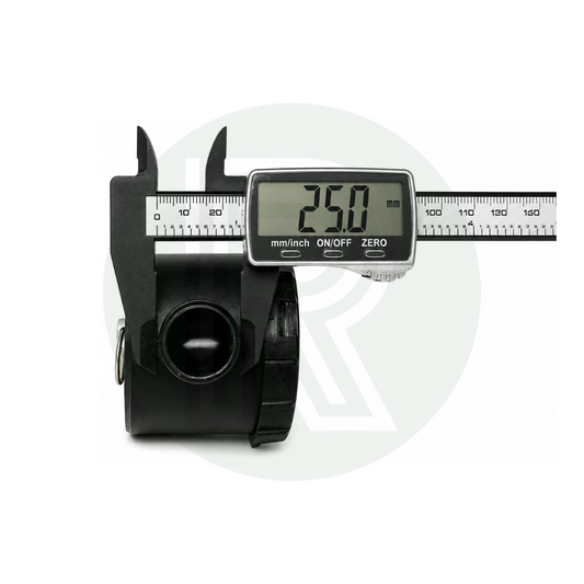 Reich easy access sink waste trap syphon dimensions showing 25mm angled waste outlet