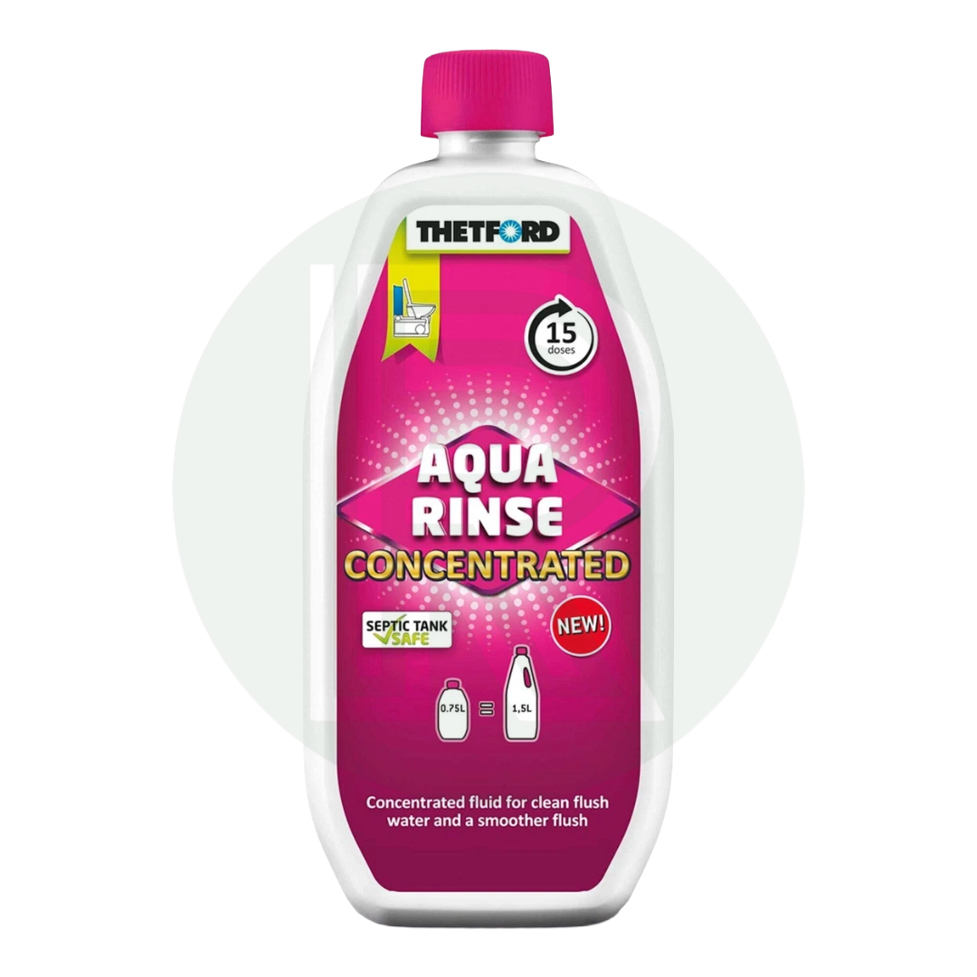 Thetford Aqua Rinse Concentrated Pink 750ml cassette toilet flush water additive