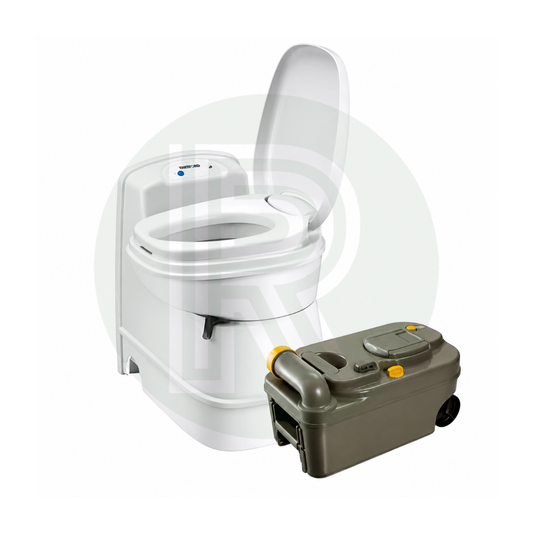 Thetford C200CS cassette toilet with 12V electric flush, swivel bowl and removable waste cassette