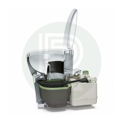 Thetford S220-S separation toilet with removable urine tank and solid waste container