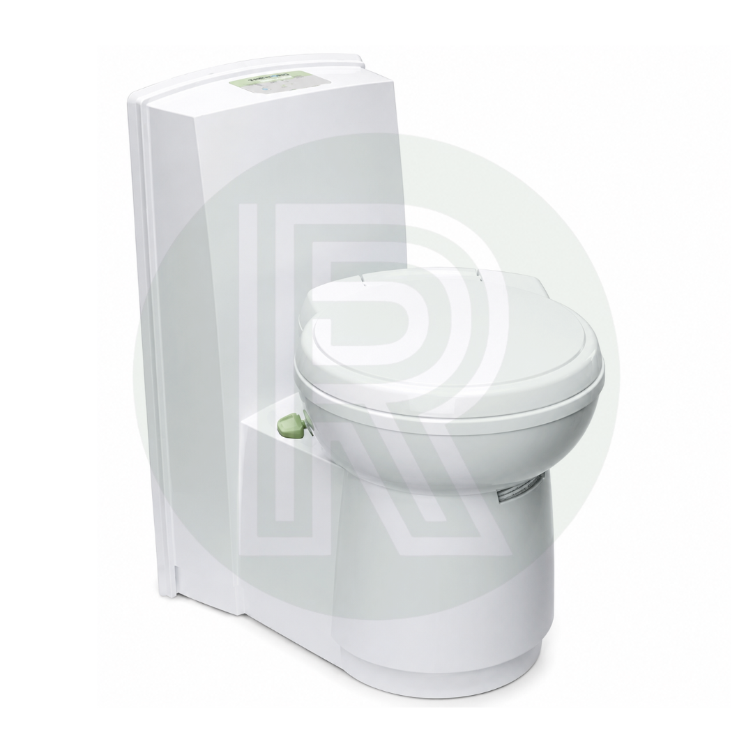 Thetford S260-CS waterless separation toilet with surface mounted rear console and swivel bowl