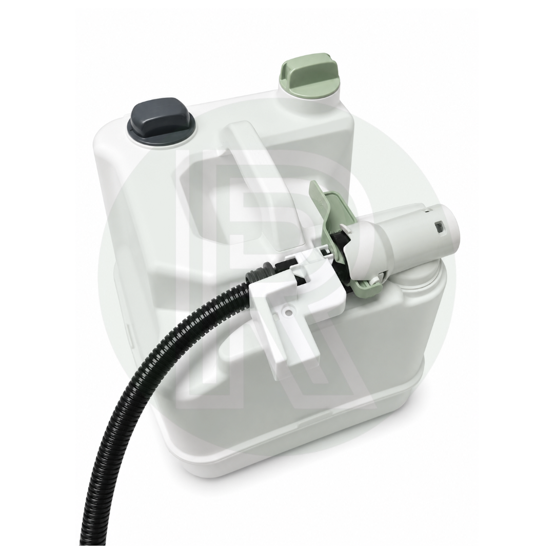 Thetford SK220 C220 separation toilet urine tank with drain hose connected