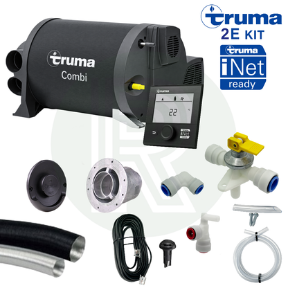 Truma Combi 2E boiler with iNet X control panel and complete installation kit