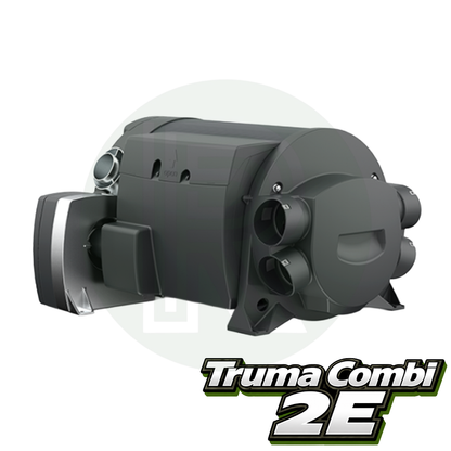 Truma Combi 2E boiler rear view showing heating duct and connection points