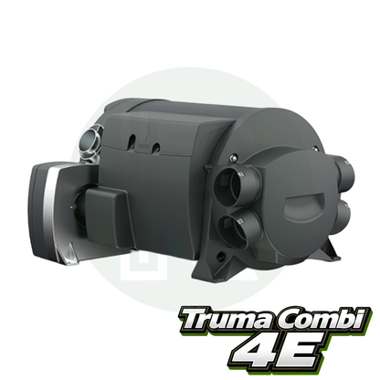 Truma Combi 4E boiler rear view showing heating duct and connection points