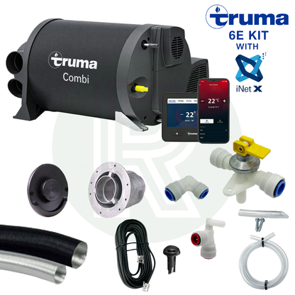 Truma Combi 6E boiler with iNet X control panel and complete installation kit