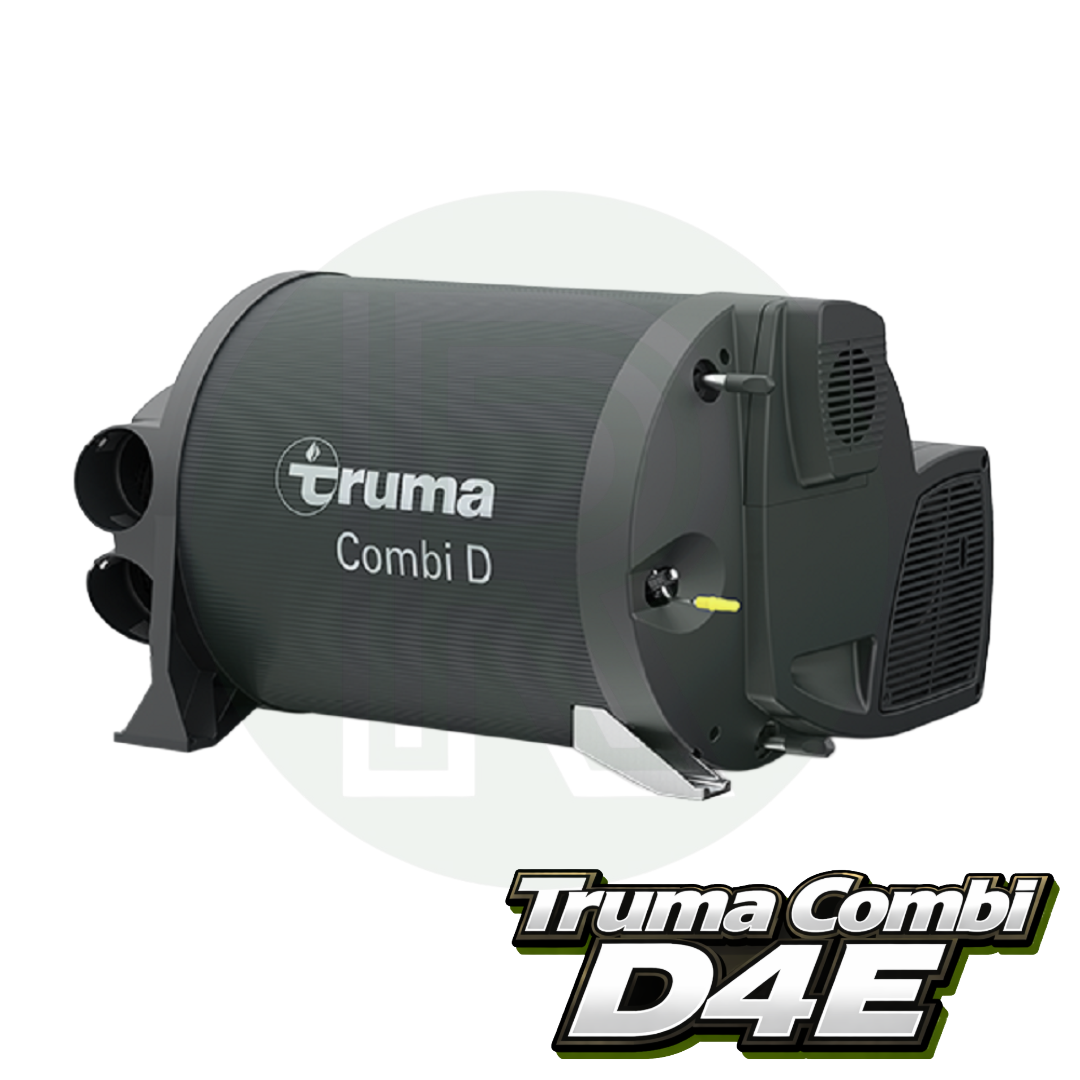 Truma Combi D4E diesel air and water heater front side view for caravan motorhome campervan heating and hot water system.