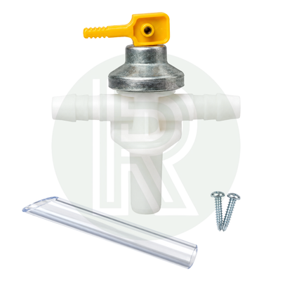 Truma Ultrastore Safety Drain Valve 2.8 Bar complete kit with drain tube and fixing screws for Truma caravan and motorhome water heaters
