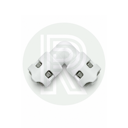 Whale 12mm Equal Elbow Pushfit Connector showing both 12mm pipe connections