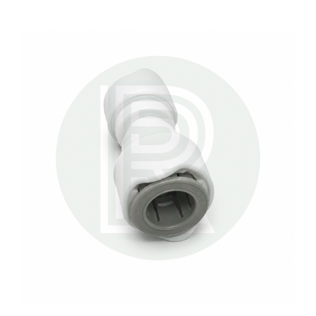 Whale white 15mm to 12mm Pushfit Adaptor for Bullfinch Outdoor Shower Point