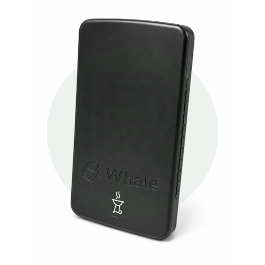Whale Easi-Slide BBQ gas icon lid in black for caravan and motorhome external gas points