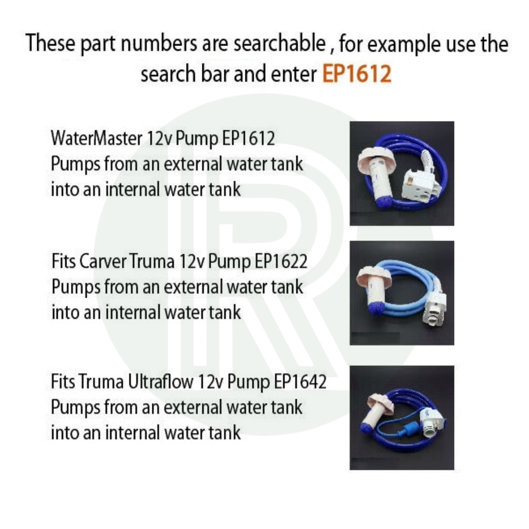 Whale EP1642 Easi Press pump identification and part number guide