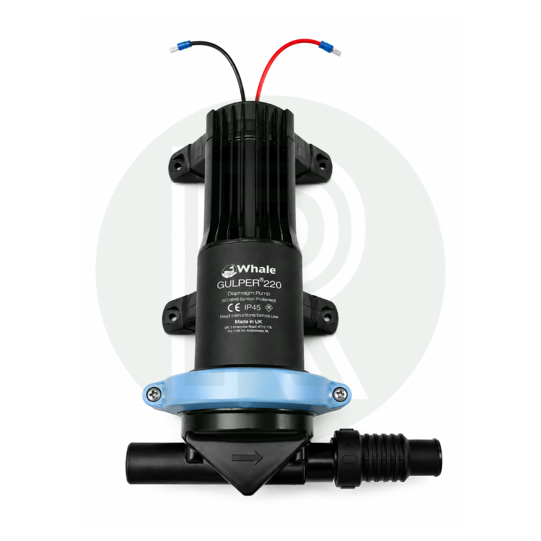 Whale Gulper 220 12V Waste Water Pump front view