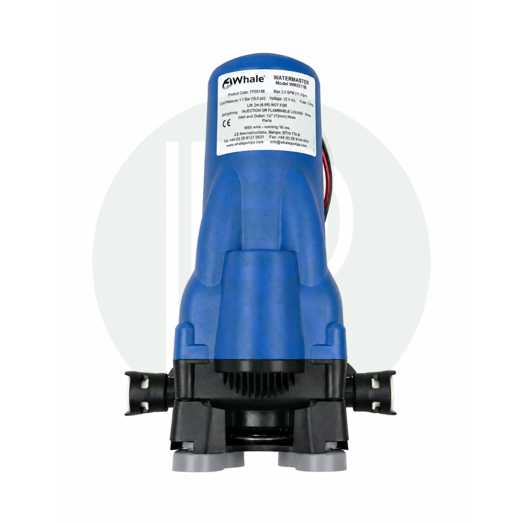 Whale Watermaster 12V 30 PSI 8.0L/min Water Pump front view