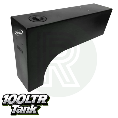 Wydale 100 litre black wheel arch water tank for campervan and motorhome fresh water systems