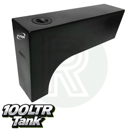 Wydale 100 litre black wheel arch water tank for campervan and motorhome fresh water systems