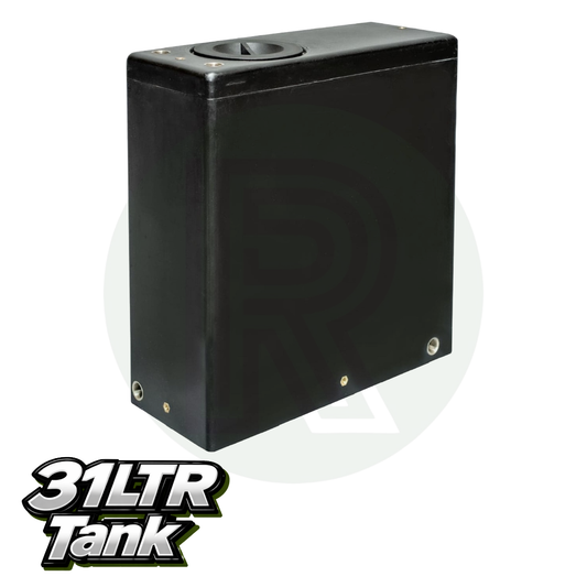 Wydale 31 litre black upright water tank for campervan and motorhome fresh water systems